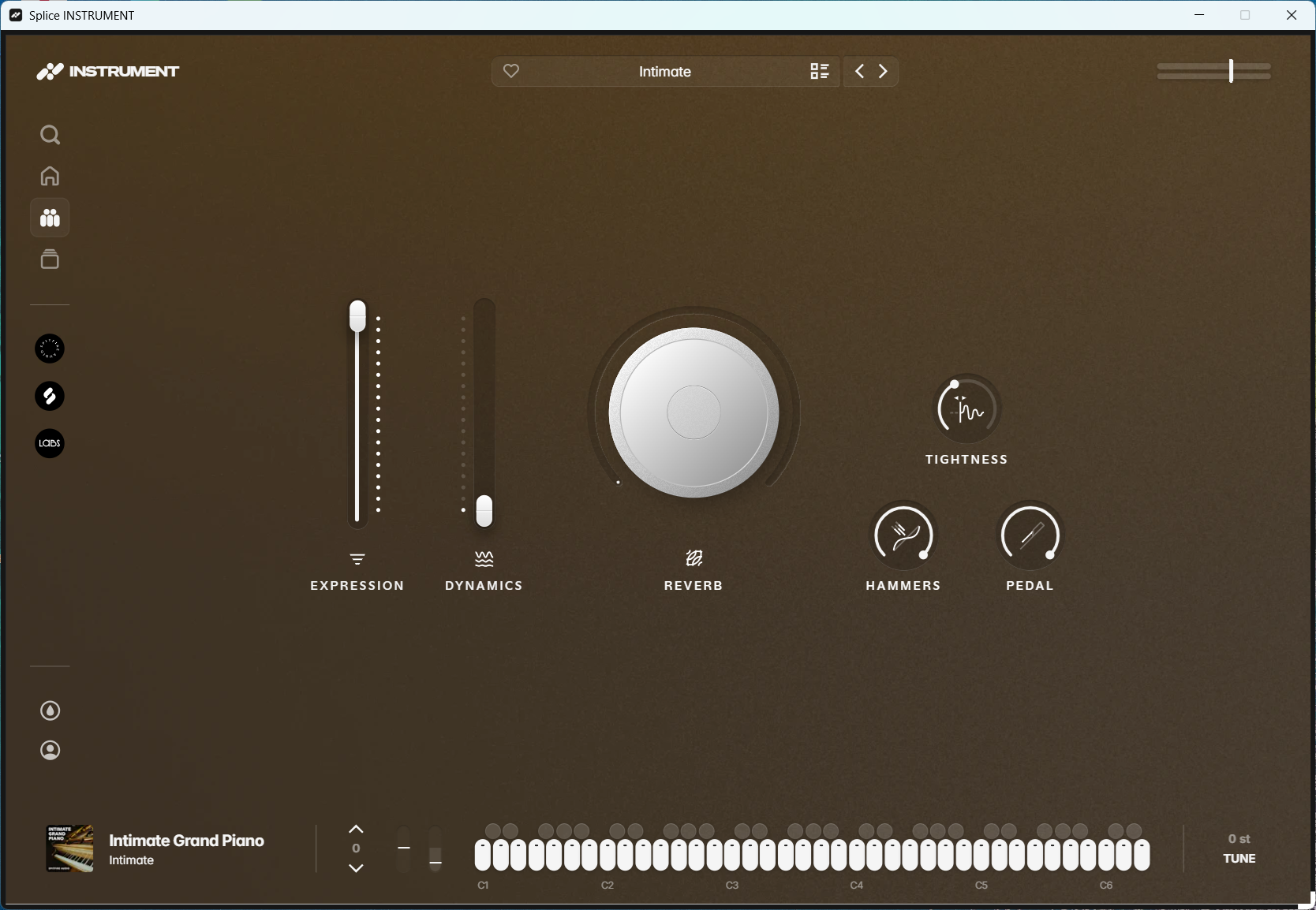 Intimateをloadした画面